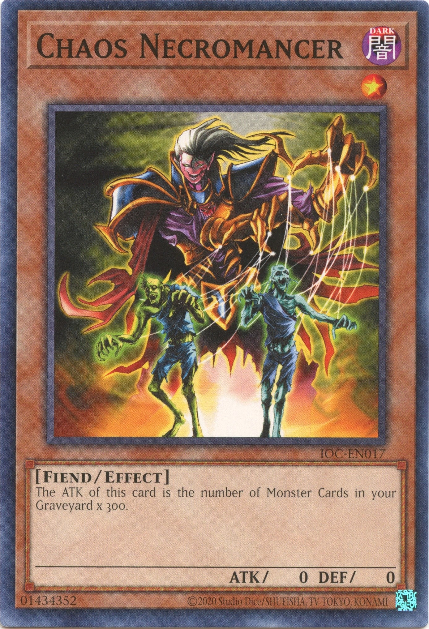 Image for Chaos Necromancer (Invasion of Chaos (25th Anniversary Edition)) (IOC-EN017) - YuGiOh