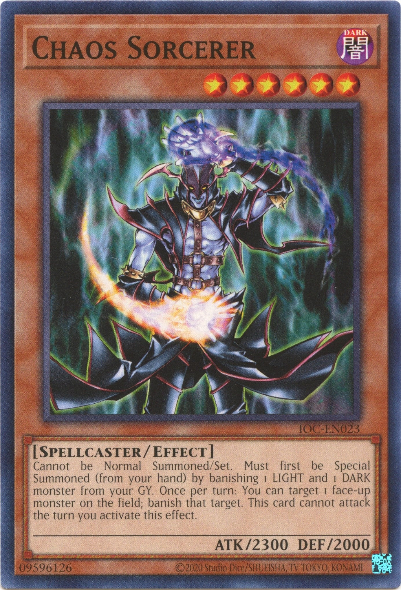 Image for Chaos Sorcerer (Invasion of Chaos (25th Anniversary Edition)) (IOC-EN023) - YuGiOh