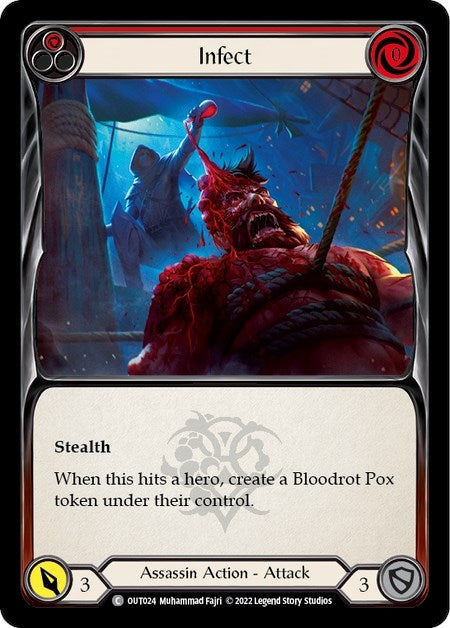 Image for Infect (Red) (Outsiders) (OUT024) - Flesh and Blood TCG