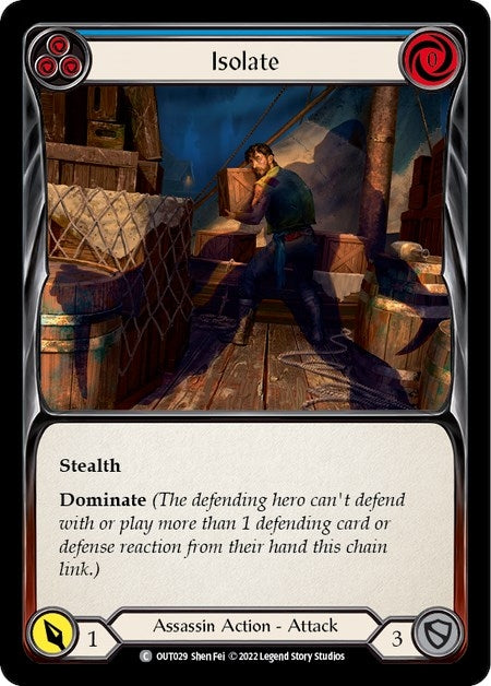 Image for Isolate (Blue) (Outsiders) (OUT029) - Flesh and Blood TCG