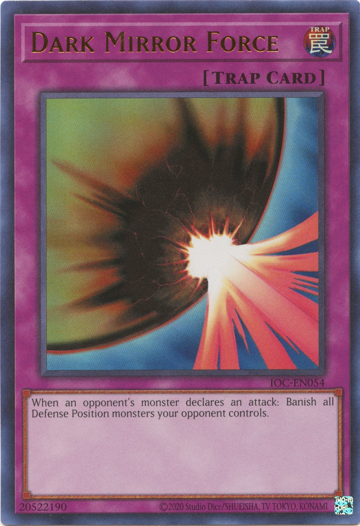 Image for Dark Mirror Force (Invasion of Chaos (25th Anniversary Edition)) (IOC-EN054) - YuGiOh