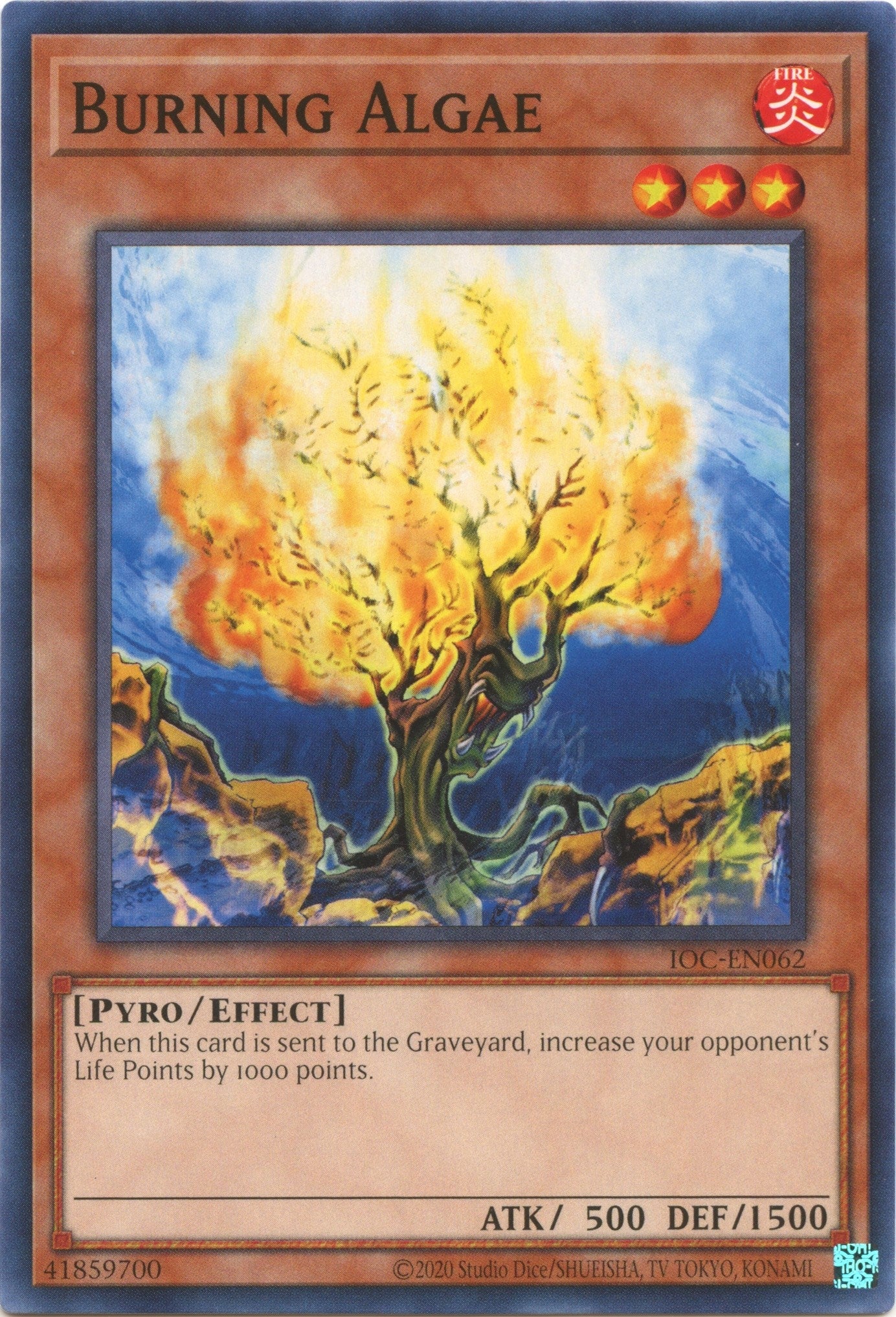 Image for Burning Algae (Invasion of Chaos (25th Anniversary Edition)) (IOC-EN062) - YuGiOh
