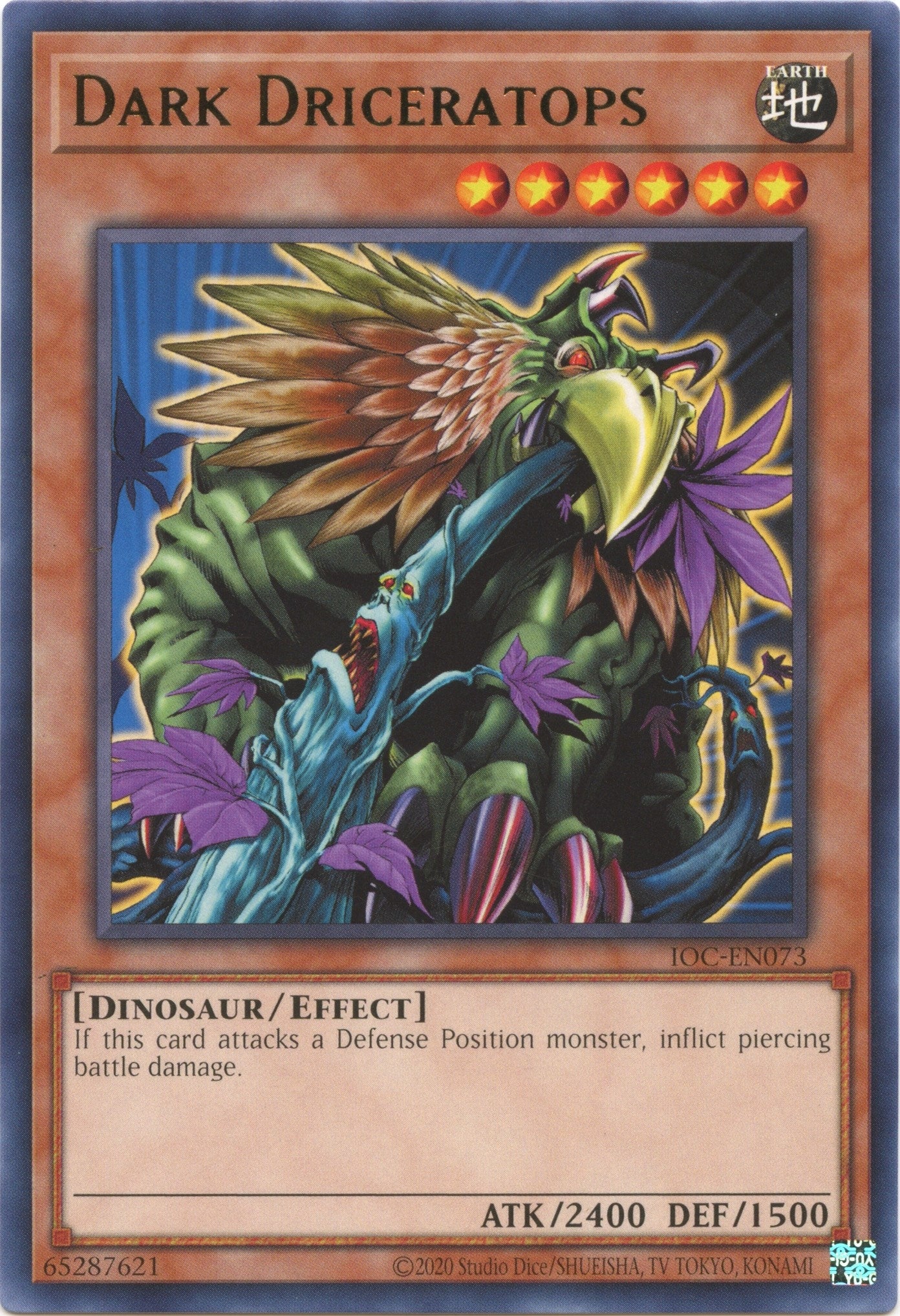 Image for Dark Driceratops (Invasion of Chaos (25th Anniversary Edition)) (IOC-EN073) - YuGiOh