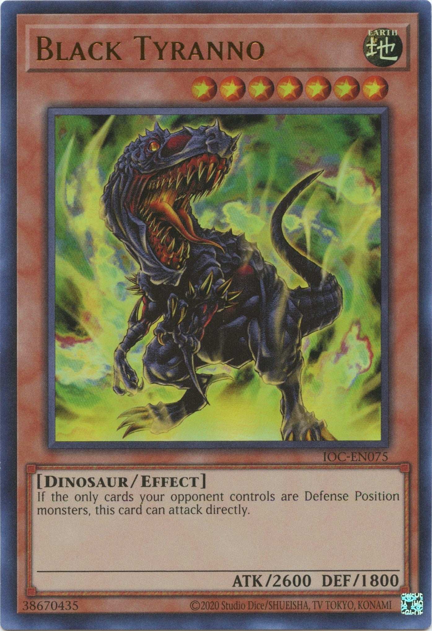 Image for Black Tyranno (Invasion of Chaos (25th Anniversary Edition)) (IOC-EN075) - YuGiOh