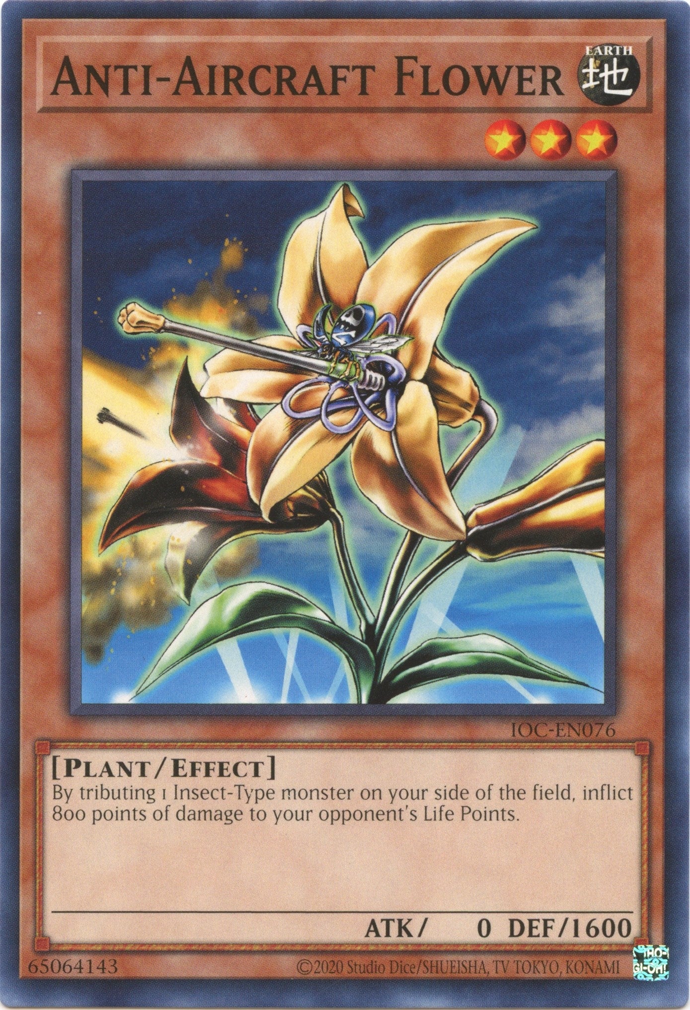 Image for Anti-Aircraft Flower (Invasion of Chaos (25th Anniversary Edition)) (IOC-EN076) - YuGiOh
