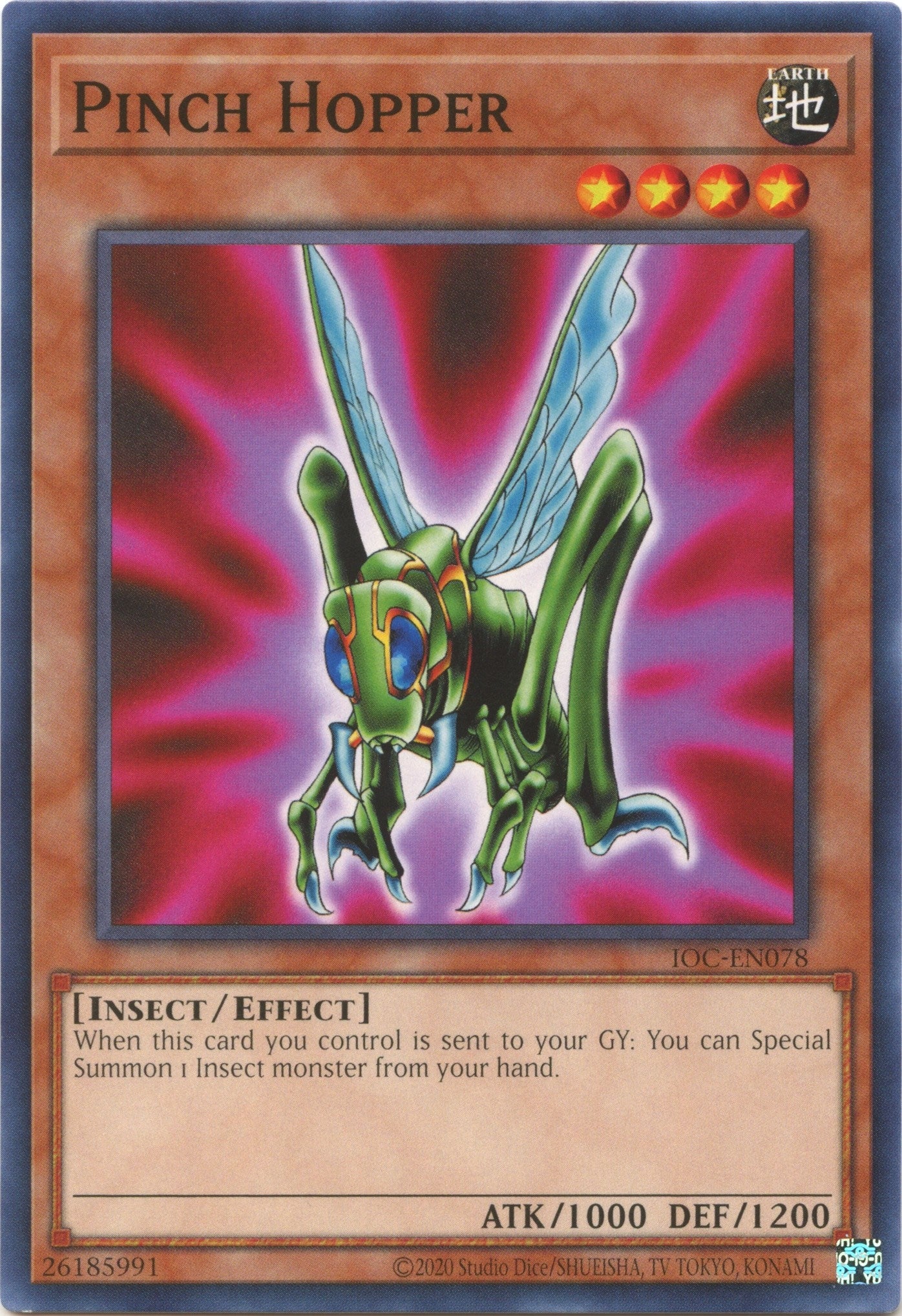 Image for Pinch Hopper (Invasion of Chaos (25th Anniversary Edition)) (IOC-EN078) - YuGiOh