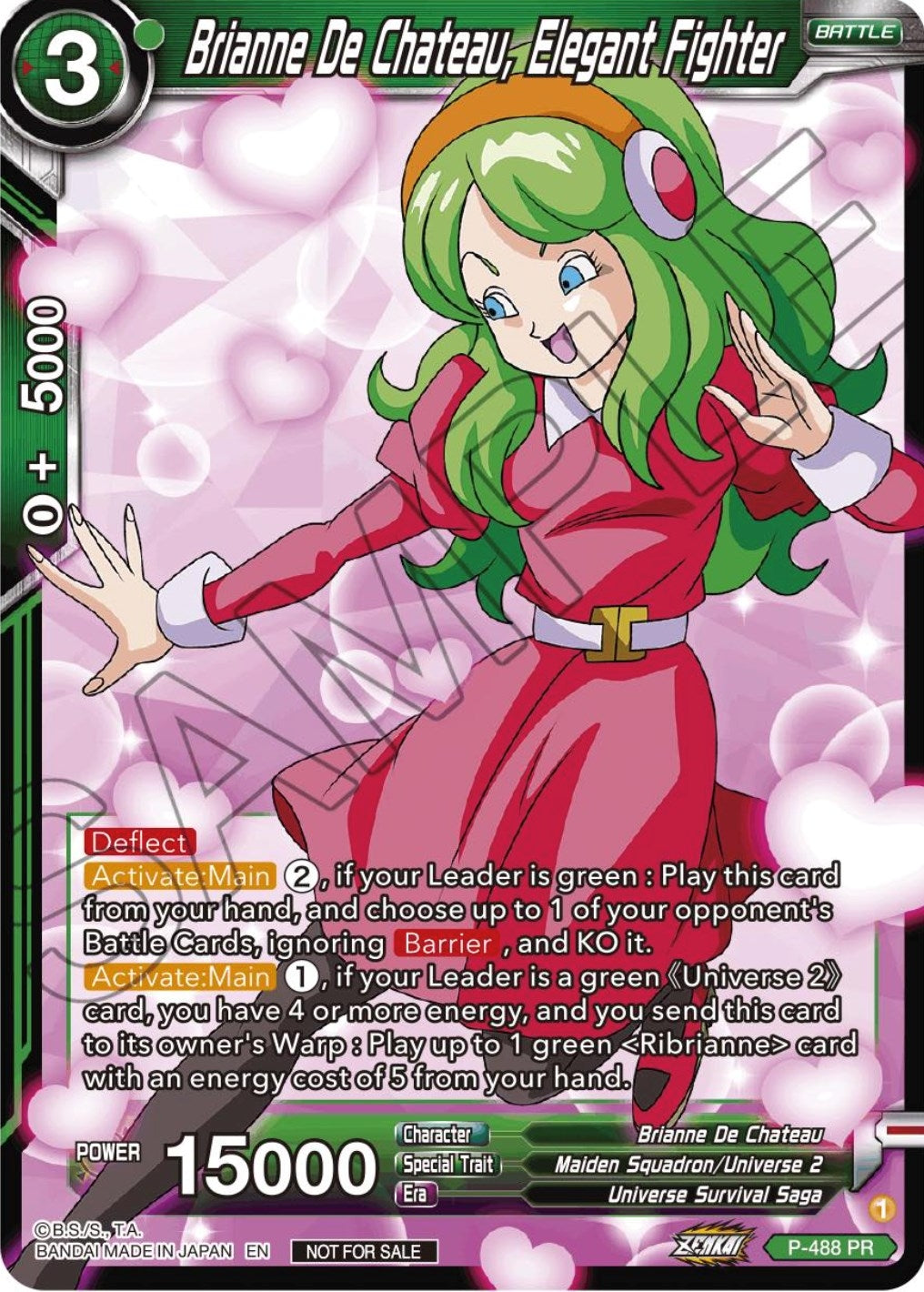 Image for Brianne De Chateau, Elegant Fighter (Zenkai Series Tournament Pack Vol.3) (Tournament Promotion Cards) (P-488) - Dragon Ball Super: Masters