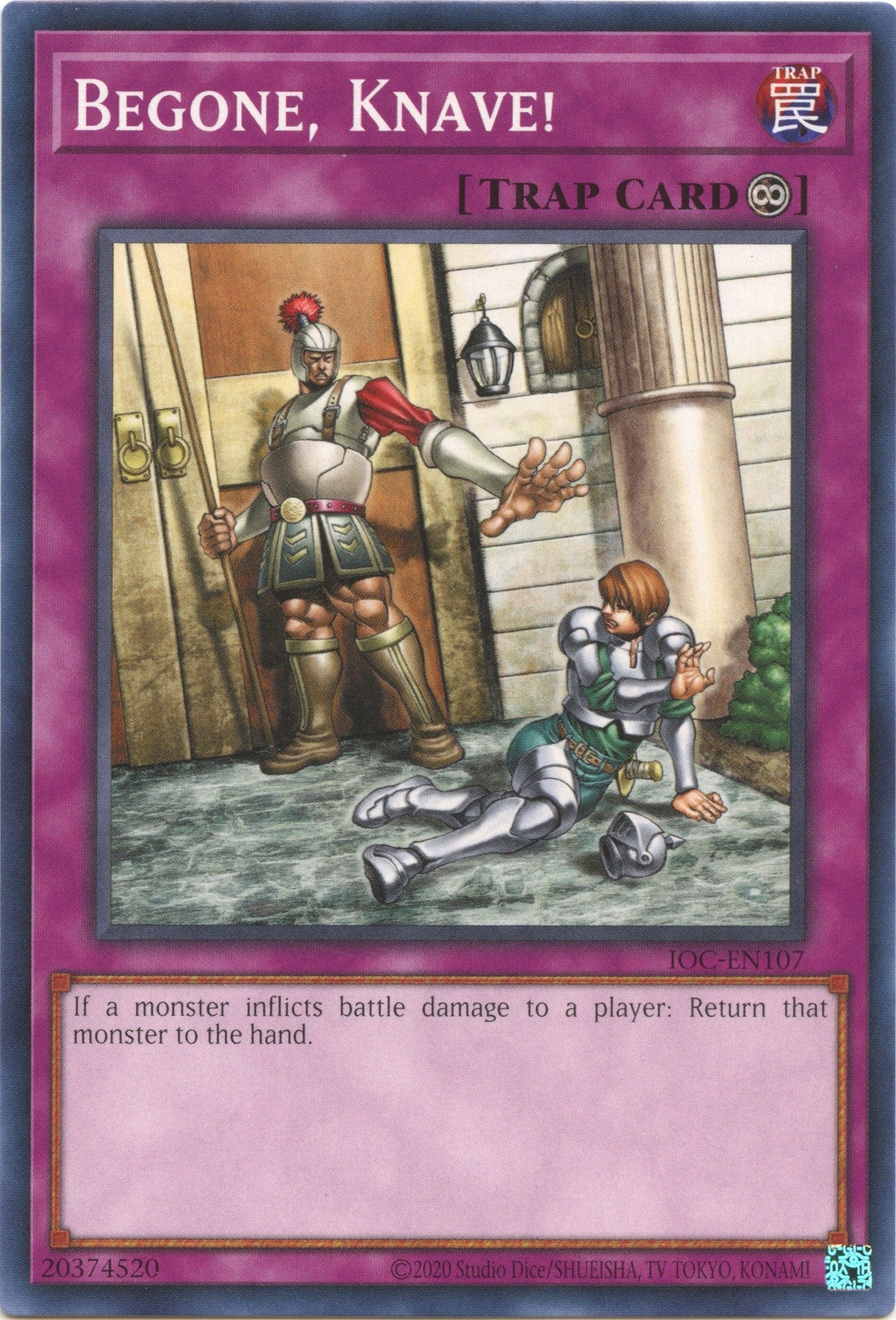 Image for Begone, Knave! (Invasion of Chaos (25th Anniversary Edition)) (IOC-EN107) - YuGiOh