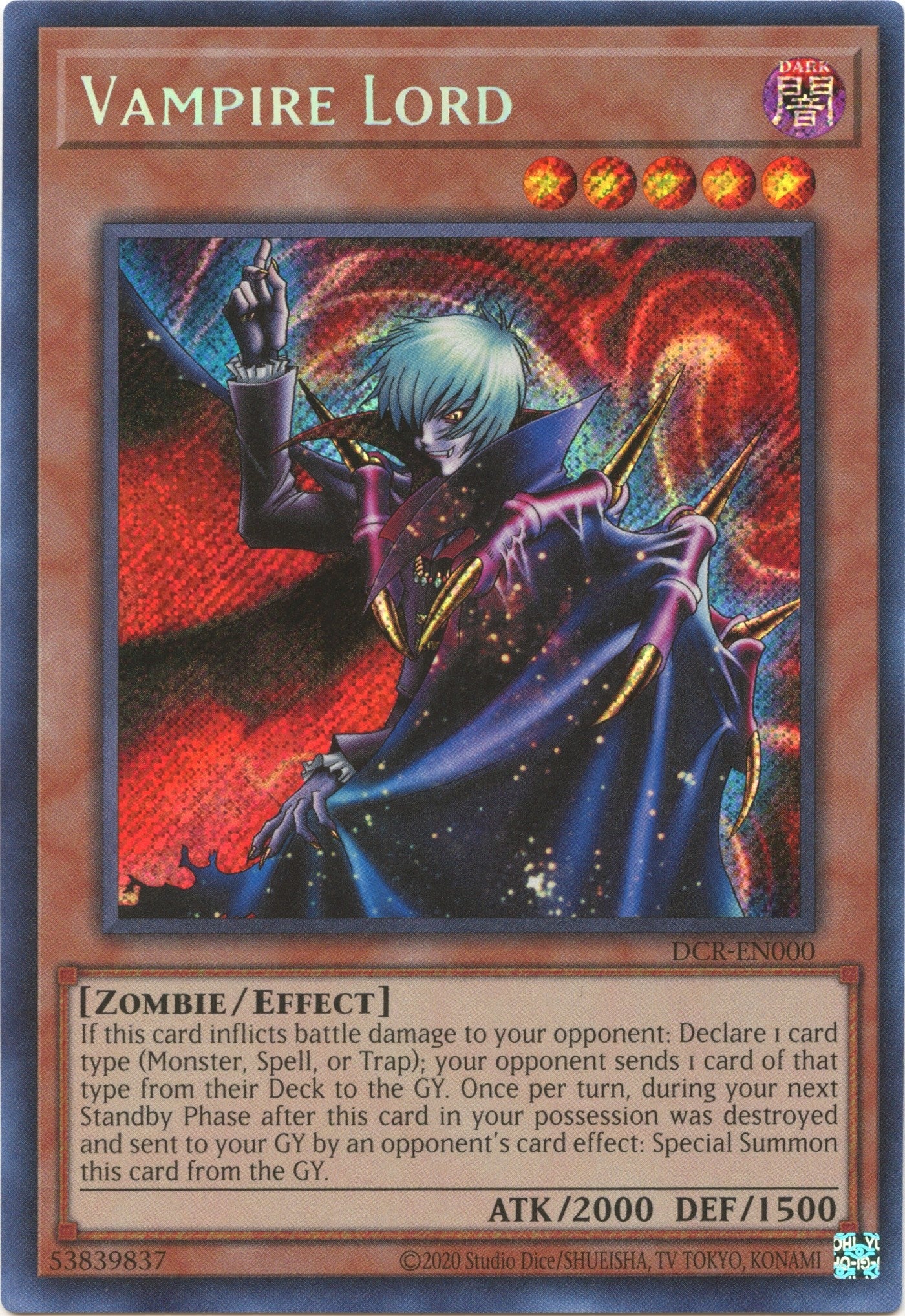 Image for Vampire Lord (Dark Crisis (25th Anniversary Edition)) (DCR-EN000) - YuGiOh