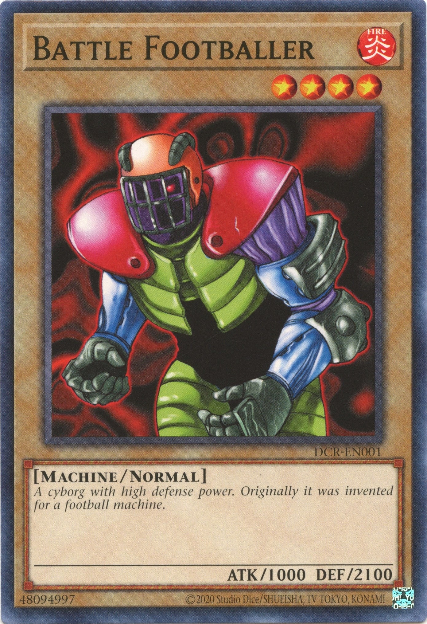 Image for Battle Footballer (Dark Crisis (25th Anniversary Edition)) (DCR-EN001) - YuGiOh