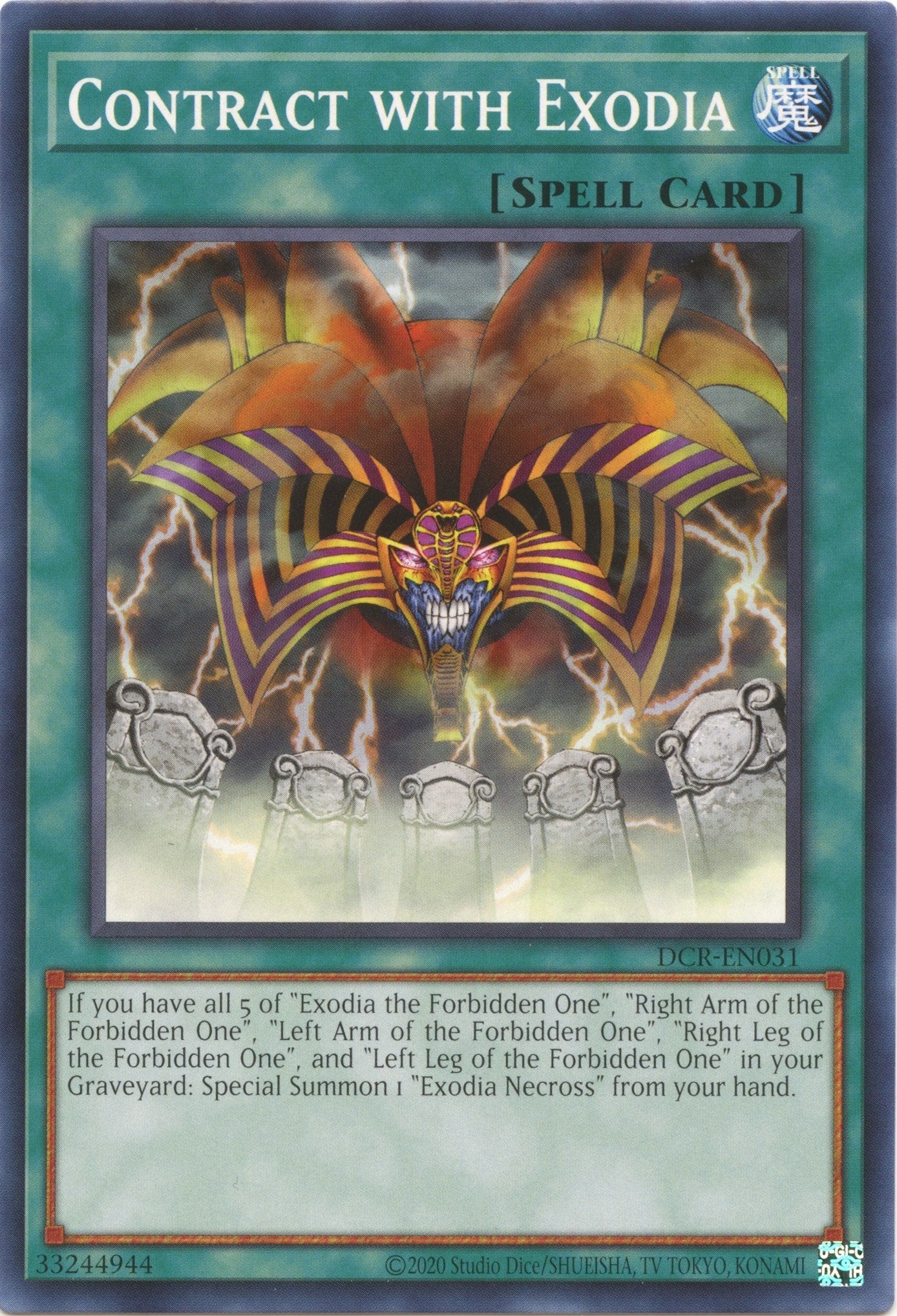 Image for Contract with Exodia (Dark Crisis (25th Anniversary Edition)) (DCR-EN031) - YuGiOh