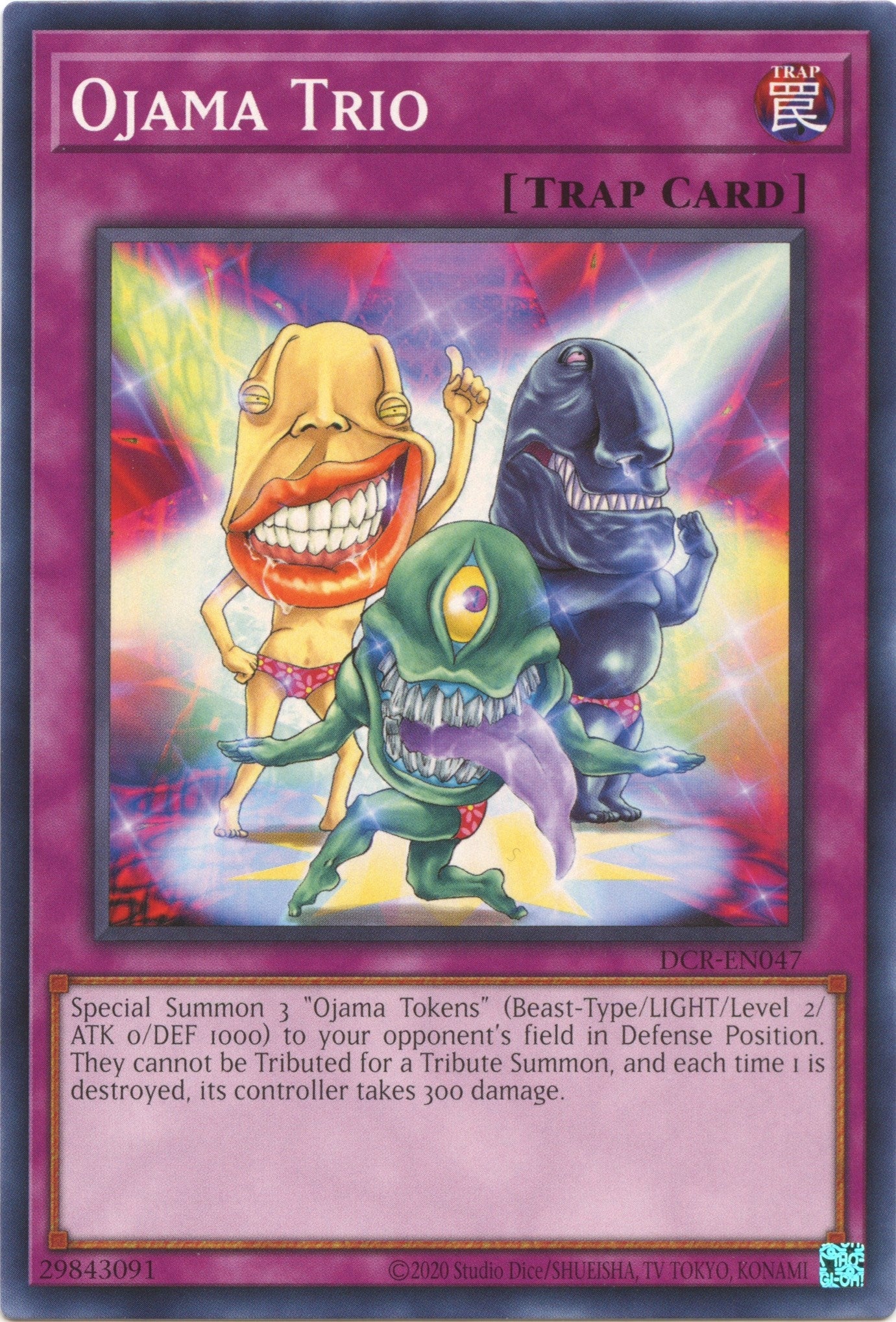Image for Ojama Trio (Dark Crisis (25th Anniversary Edition)) (DCR-EN047) - YuGiOh