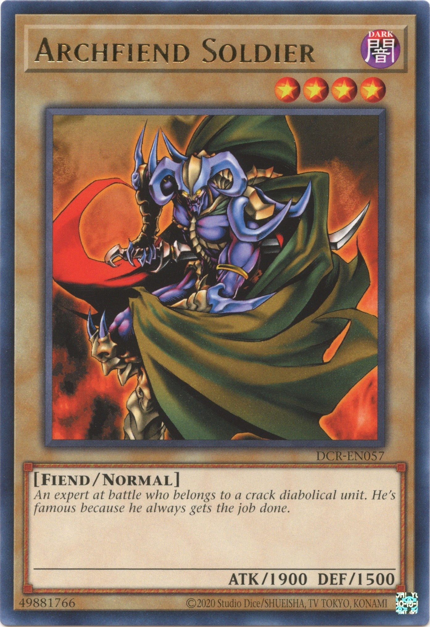 Image for Archfiend Soldier (Dark Crisis (25th Anniversary Edition)) (DCR-EN057) - YuGiOh