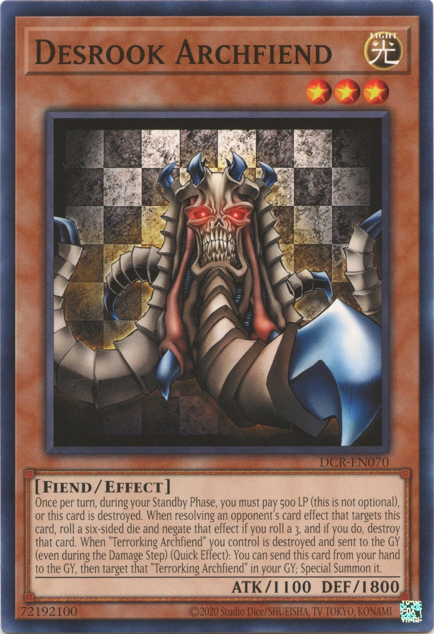 Image for Desrook Archfiend (Dark Crisis (25th Anniversary Edition)) (DCR-EN070) - YuGiOh