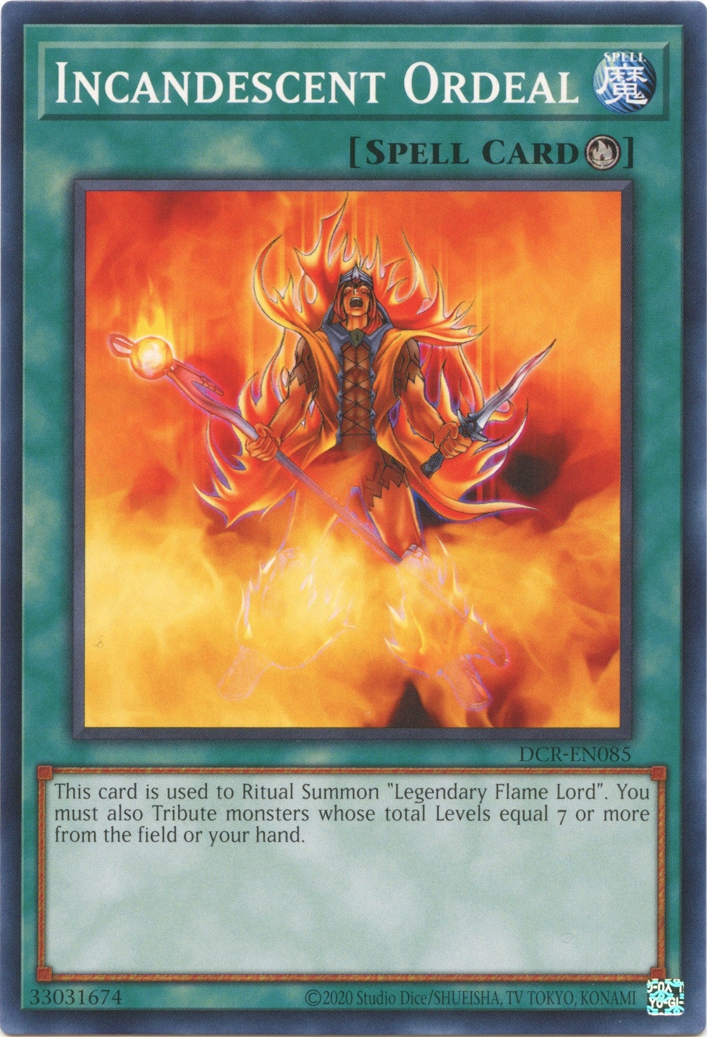 Image for Incandescent Ordeal (Dark Crisis (25th Anniversary Edition)) (DCR-EN085) - YuGiOh