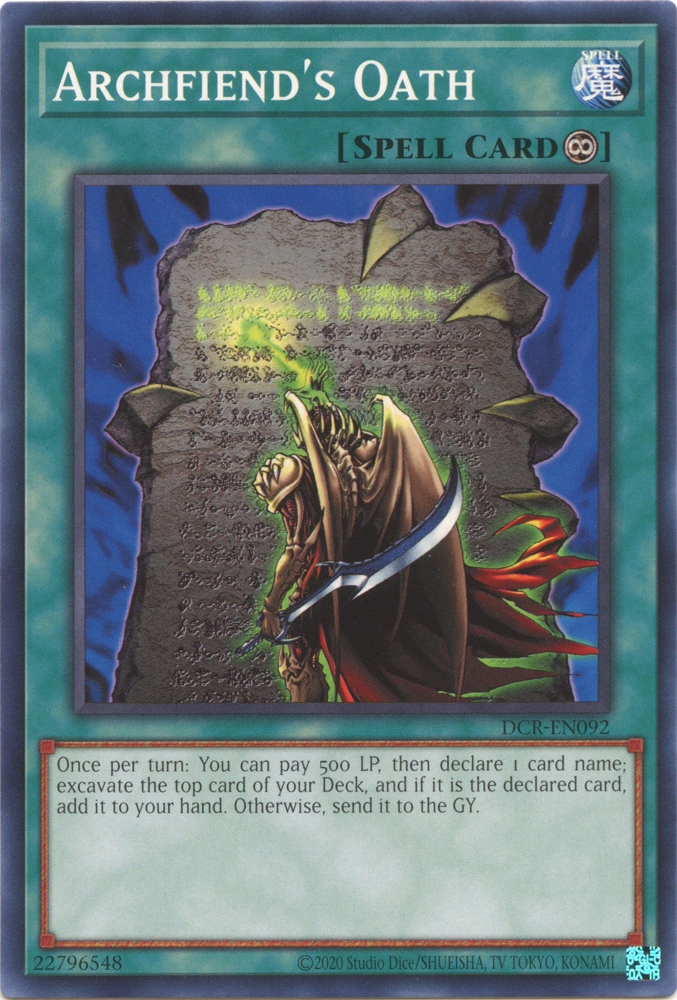 Image for Archfiend's Oath (Dark Crisis (25th Anniversary Edition)) (DCR-EN092) - YuGiOh