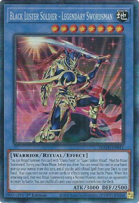 Image for Black Luster Soldier - Legendary Swordsman (CR) (Maze of Memories) (MAZE-EN011) - YuGiOh