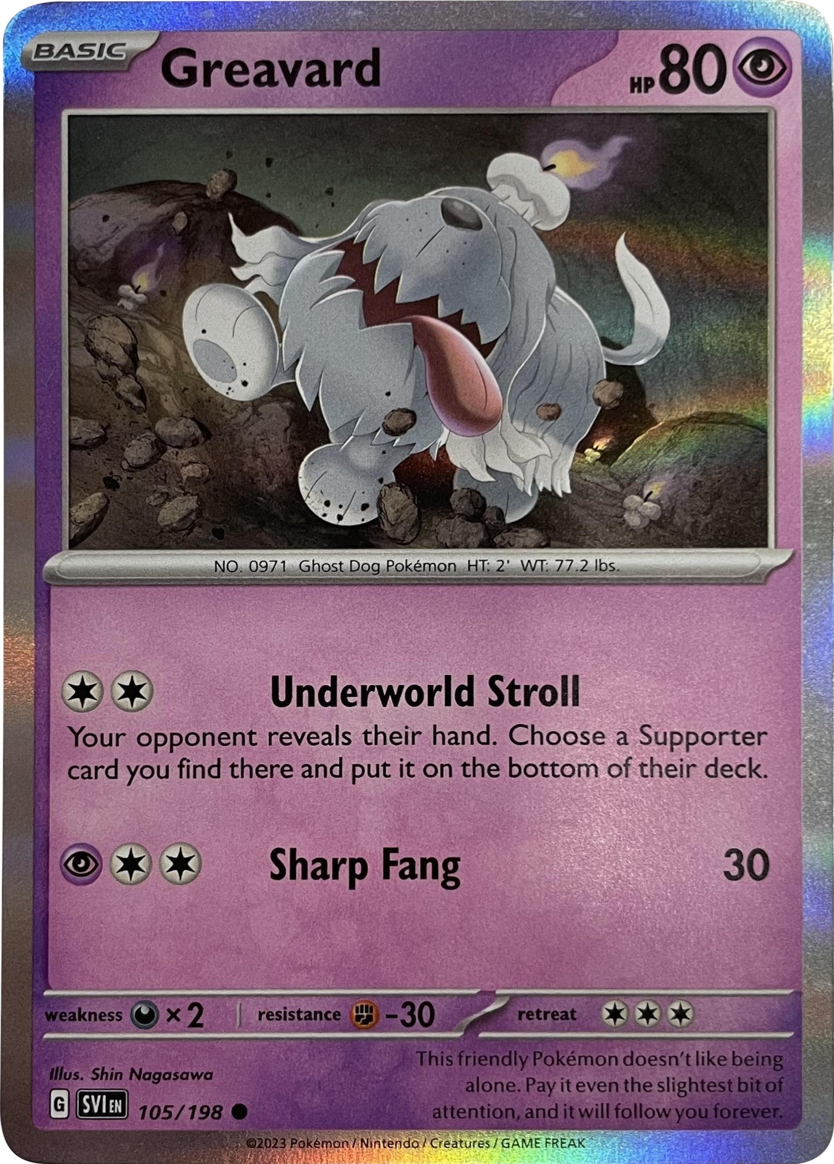 Image for Greavard - 105/198 (Mirage Holo) (Miscellaneous Cards & Products) (105/198) - Pokemon