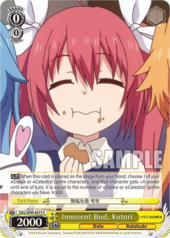 Image for Innocent Bud, Kotori (Date A Live Vol.2) (DAL/W99-E017 C) - Weiss Schwarz