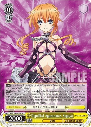 Image for Dignified Appearance, Kaguya (Date A Live Vol.2) (DAL/W99-E018 C) - Weiss Schwarz