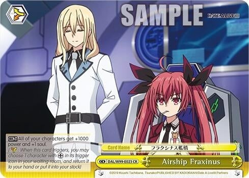 Image for Airship Fraxinus (Date A Live Vol.2) (DAL/W99-E023 CR) - Weiss Schwarz