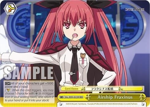 Image for Airship Fraxinus (RRR) (Date A Live Vol.2) (DAL/W99-E023R RRR) - Weiss Schwarz