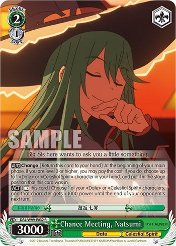 Image for Chance Meeting, Natsumi (Date A Live Vol.2) (DAL/W99-E032 R) - Weiss Schwarz