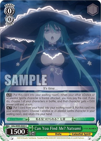 Image for Can You Find Me? Natsumi (Date A Live Vol.2) (DAL/W99-E045 C) - Weiss Schwarz