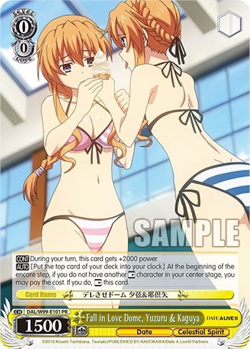 Image for Fall in Love Dome, Yuzuru & Kaguya (Date A Live Vol.2) (DAL/W99-E101 PR) - Weiss Schwarz