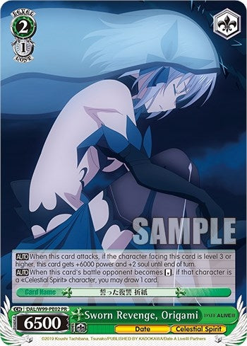 Image for Sworn Revenge, Origami (Date A Live Vol.2) (DAL/W99-PE02 PR) - Weiss Schwarz