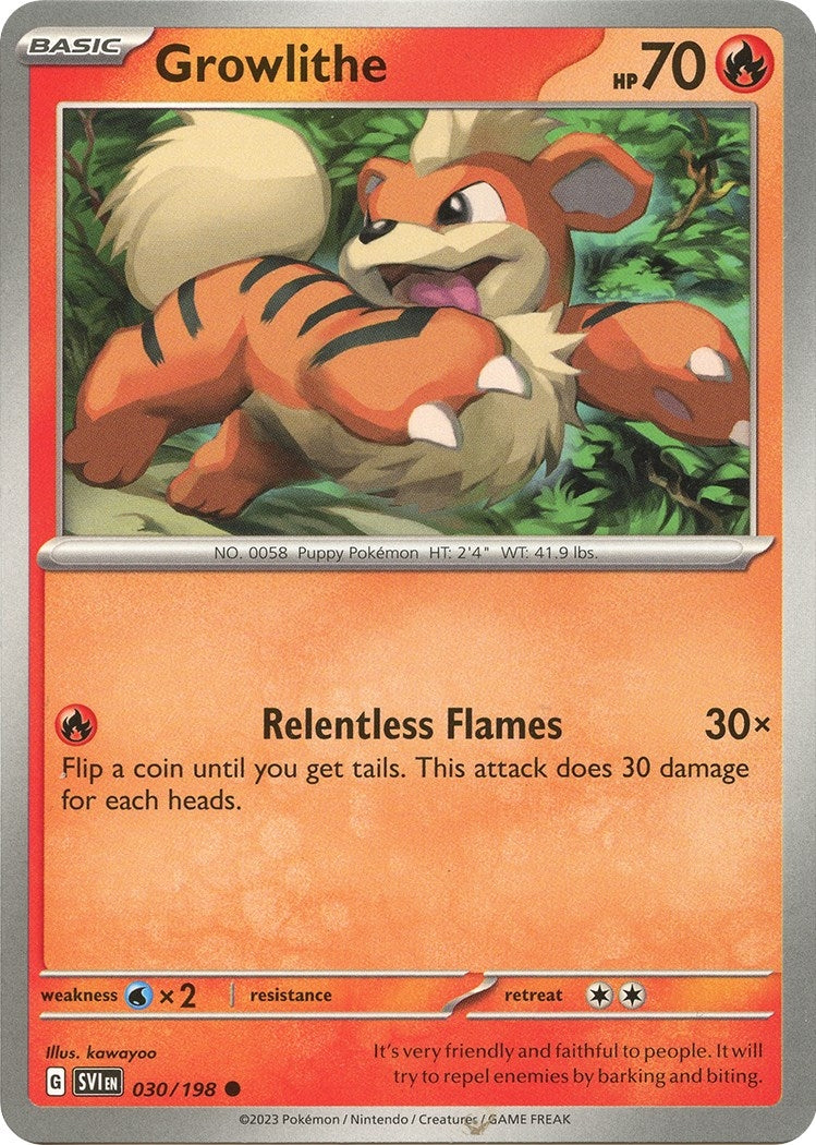 Image for Growlithe (SV01: Scarlet & Violet Base Set) (030/198) - Pokemon