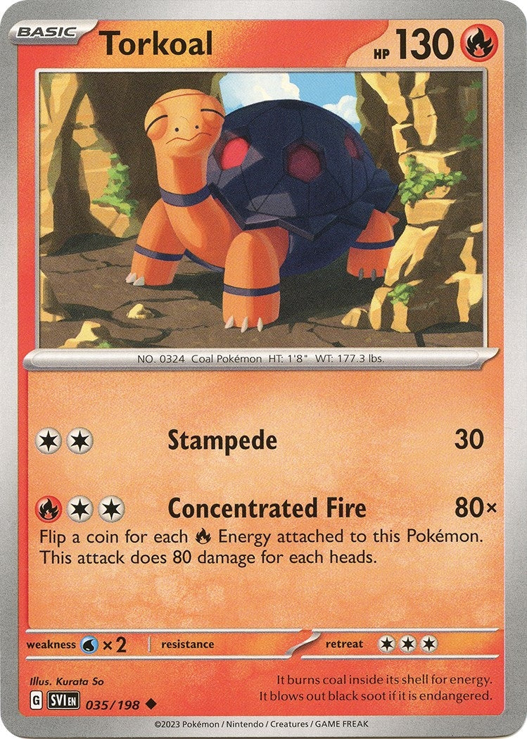 Image for Torkoal (SV01: Scarlet & Violet Base Set) (035/198) - Pokemon
