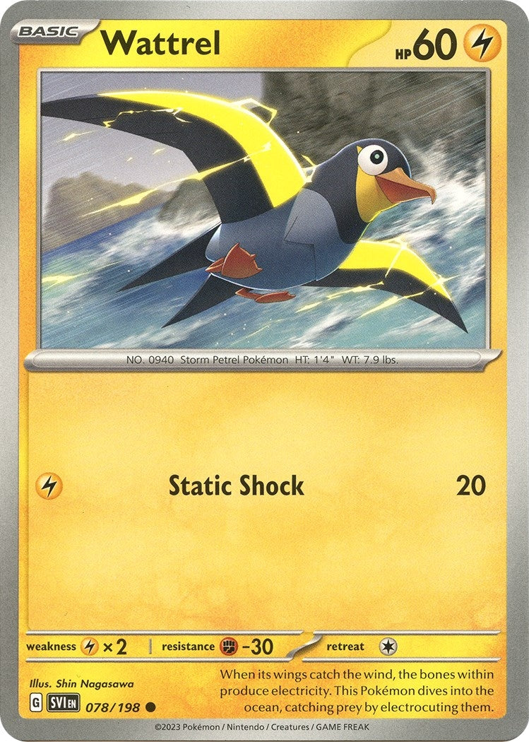 Image for Wattrel (SV01: Scarlet & Violet Base Set) (078/198) - Pokemon