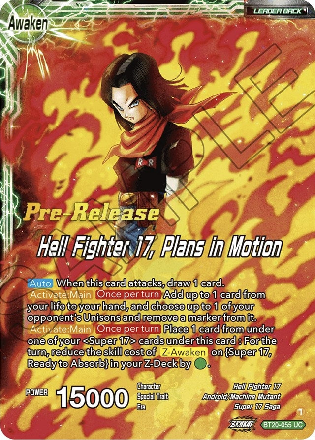Image for Android 20 & Dr. Myuu // Hell Fighter 17, Plans in Motion (Power Absorbed Pre-Release Cards) (BT20-055) - Dragon Ball Super: Masters
