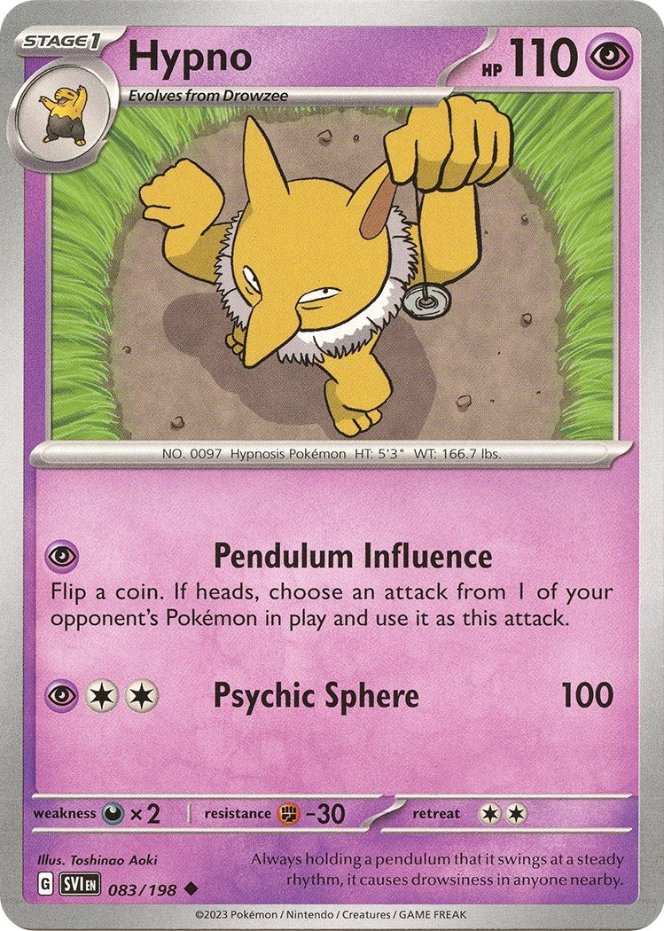 Image for Hypno (SV01: Scarlet & Violet Base Set) (083/198) - Pokemon