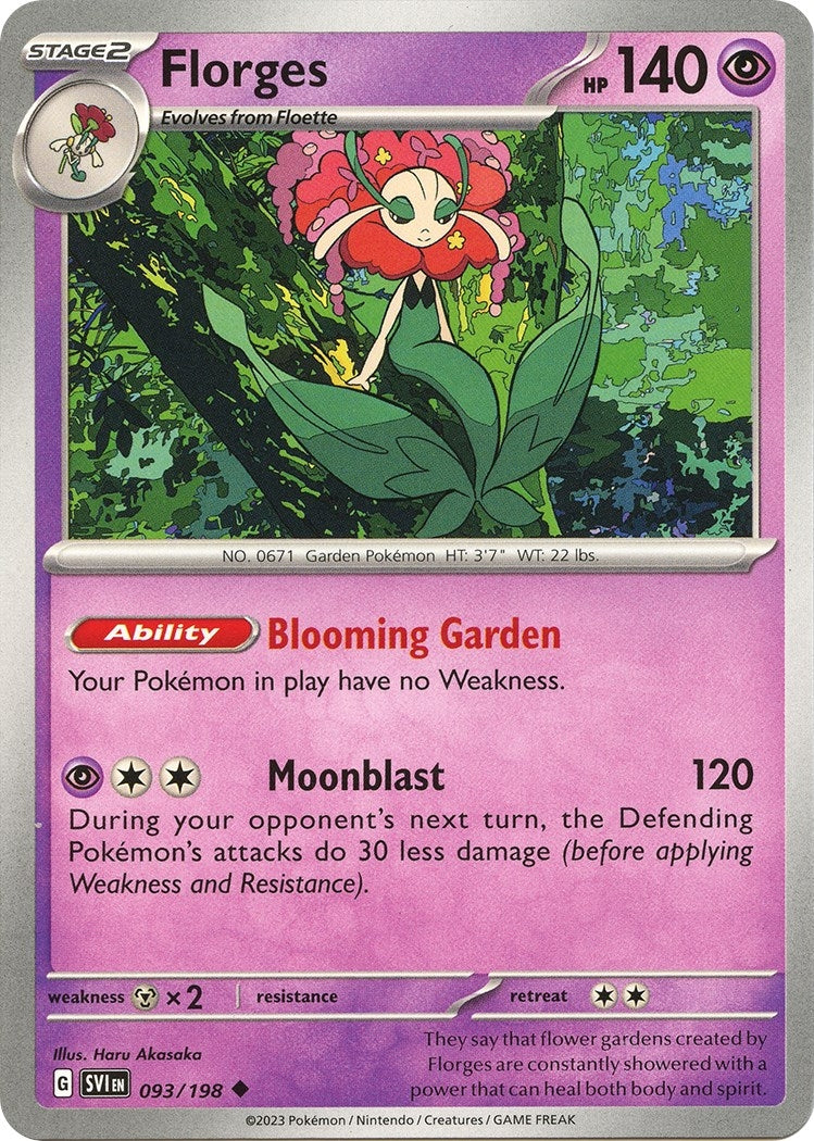 Image for Florges (SV01: Scarlet & Violet Base Set) (093/198) - Pokemon