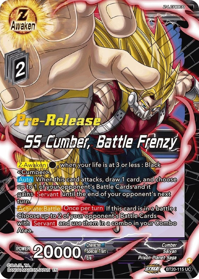 Image for SS Cumber, Battle Frenzy (Power Absorbed Pre-Release Cards) (BT20-115) - Dragon Ball Super: Masters