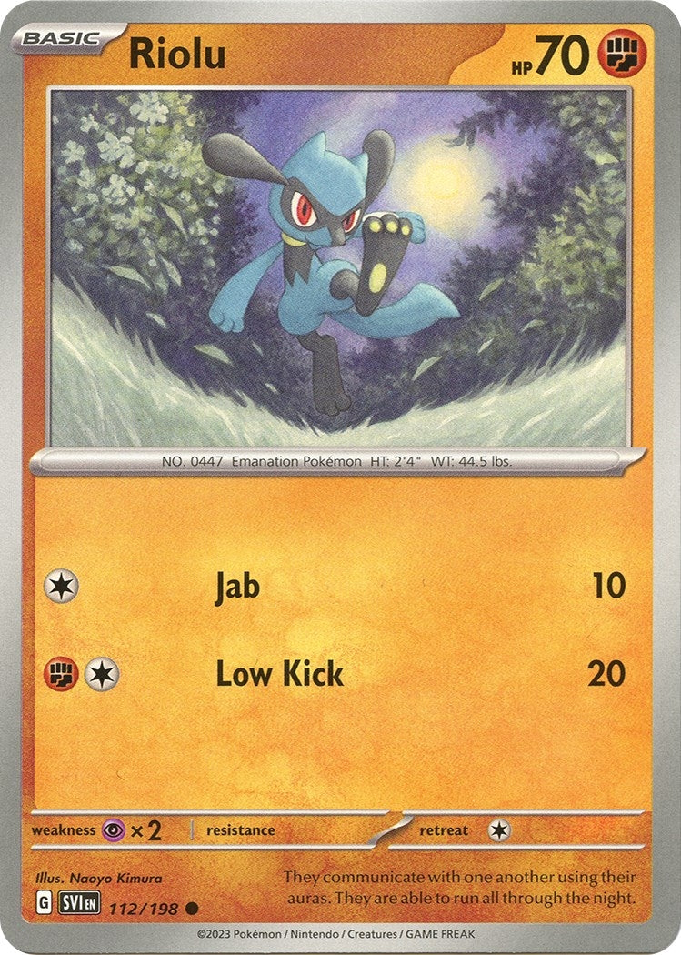 Image for Riolu (SV01: Scarlet & Violet Base Set) (112/198) - Pokemon