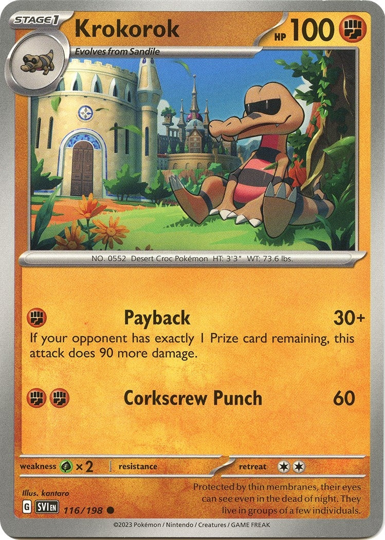 Image for Krokorok (SV01: Scarlet & Violet Base Set) (116/198) - Pokemon