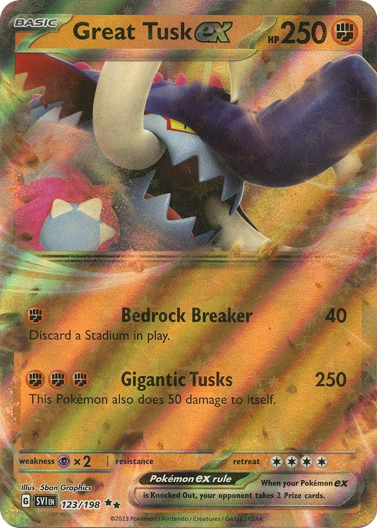 Image for Great Tusk ex (SV01: Scarlet & Violet Base Set) (123/198) - Pokemon