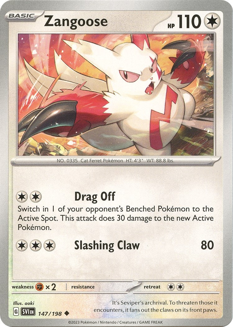 Image for Zangoose (SV01: Scarlet & Violet Base Set) (147/198) - Pokemon