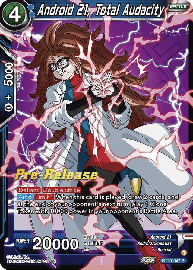 Image for Android 21, Total Audacity (Power Absorbed Pre-Release Cards) (BT20-047) - Dragon Ball Super: Masters