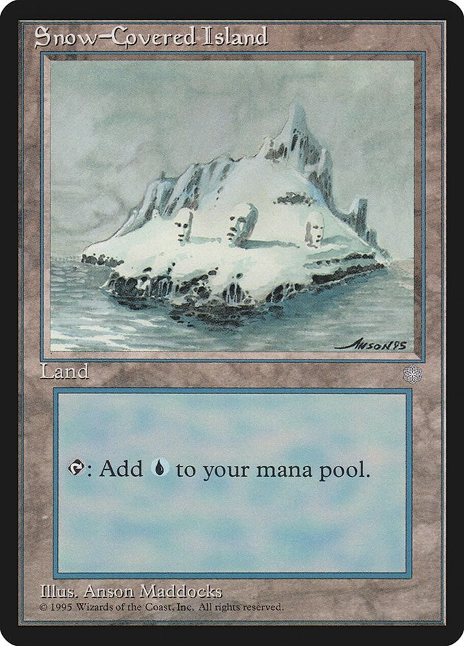 Image for Snow-Covered Island (Ice Age) (348) - Magic: The Gathering