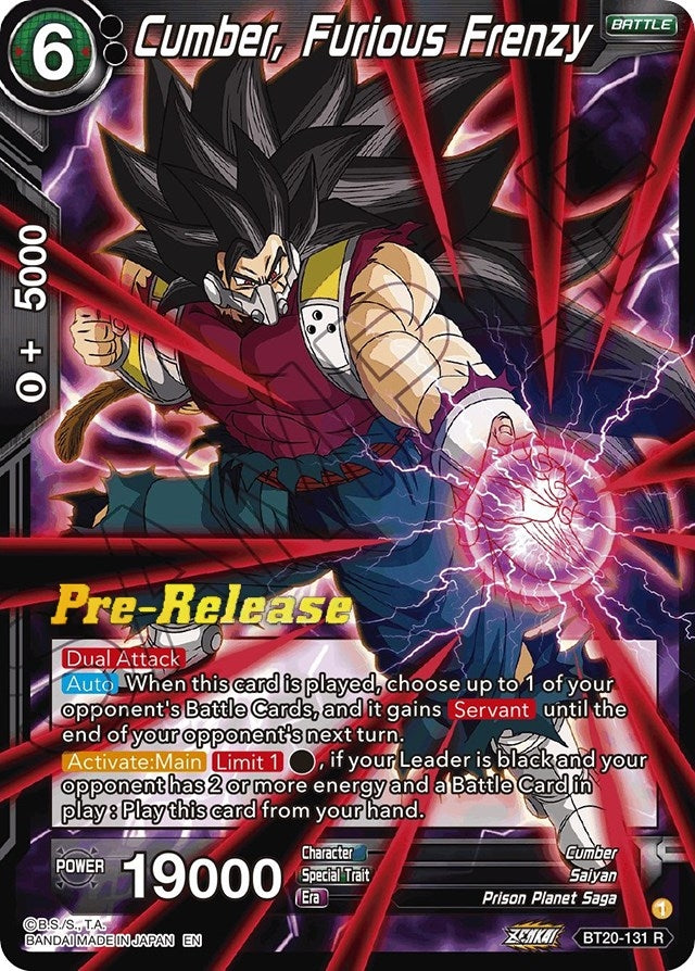 Image for Cumber, Furious Frenzy (Power Absorbed Pre-Release Cards) (BT20-131) - Dragon Ball Super: Masters