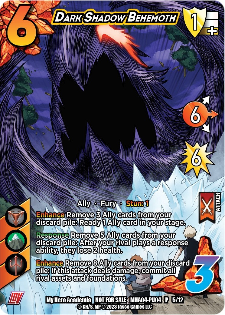 Image for Dark Shadow Behemoth (Plus Ultra Pack 4) (UniVersus: My Hero Academia Promo Cards) (MHA-PU04 P 5/12) - UniVersus
