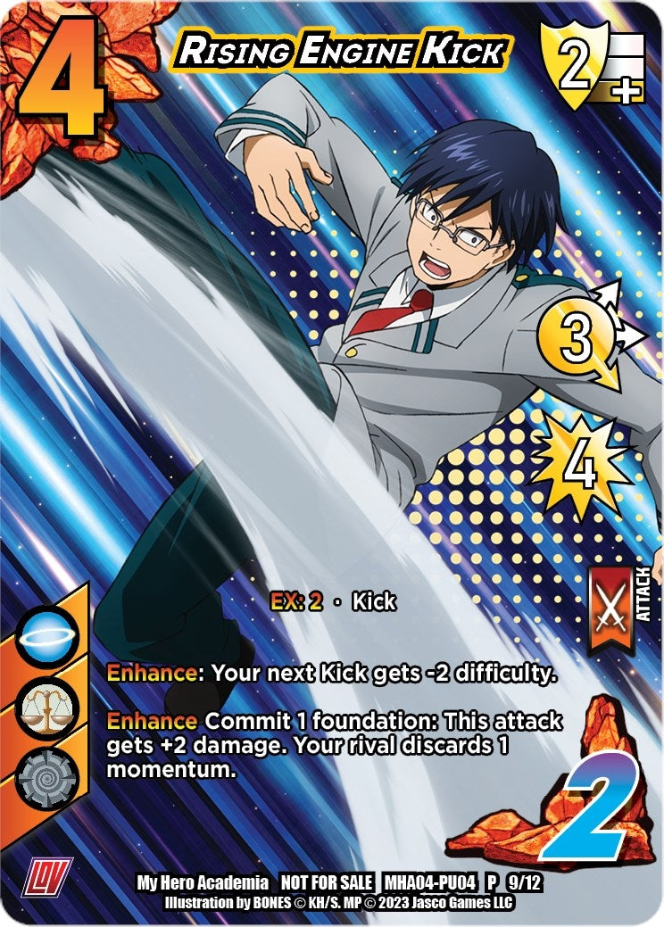 Image for Rising Engine Kick (Plus Ultra Pack 4) (UniVersus: My Hero Academia Promo Cards) (MHA-PU04 P 9/12) - UniVersus