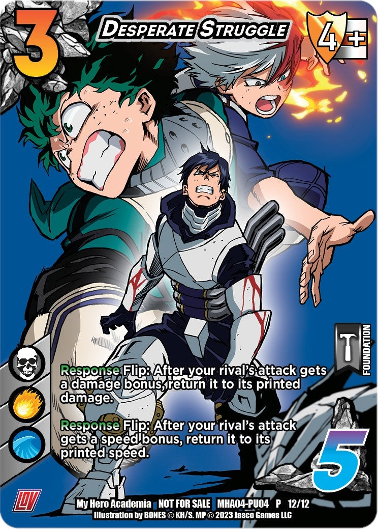Image for Desperate Struggle (Plus Ultra Pack 4) (UniVersus: My Hero Academia Promo Cards) (MHA-PU04 P 12/12) - UniVersus
