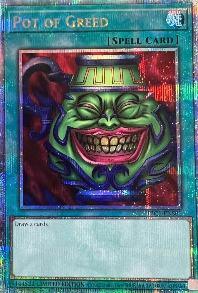 Image for Pot of Greed (Quarter Century Secret Rare) (The Pot Collection) (TBC1-ENS01) - YuGiOh