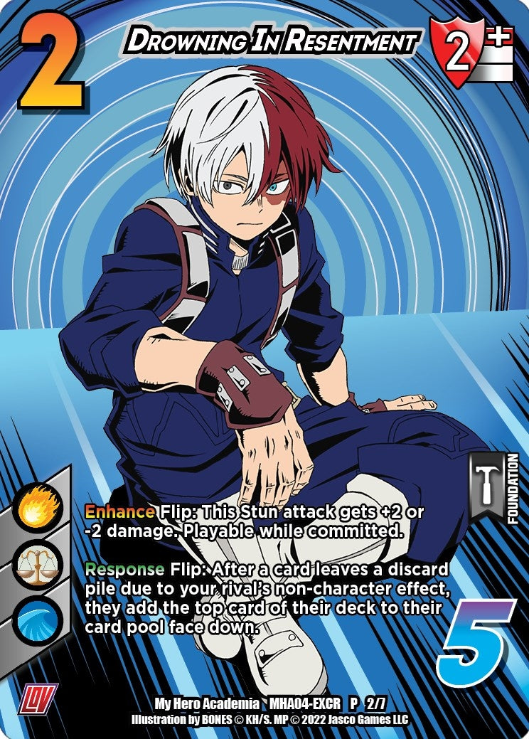 Image for Drowning In Resentment (League of Villains Extra Credit Series) (UniVersus: My Hero Academia Promo Cards) (MHA04-EXCR P 2/7) - UniVersus