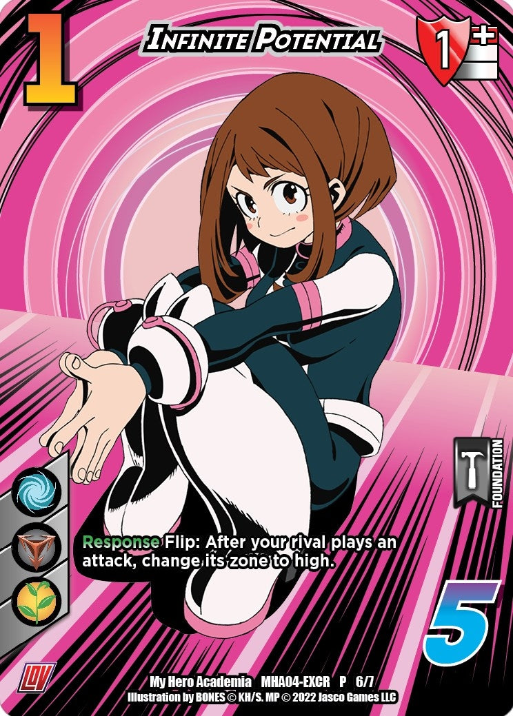 Image for Infinite Potential (League of Villains Extra Credit Series) (UniVersus: My Hero Academia Promo Cards) (MHA04-EXCR P 6/7) - UniVersus